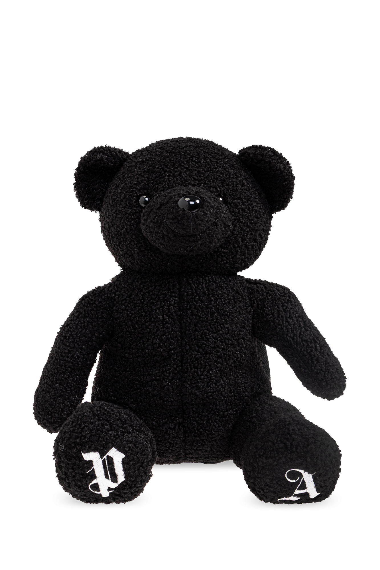 Czarny Plecak w kształcie pluszowego misia Palm Angels Kids